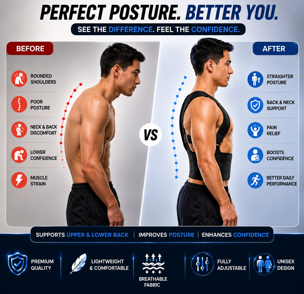 Premium Posture Corrector Belt for Men & Women