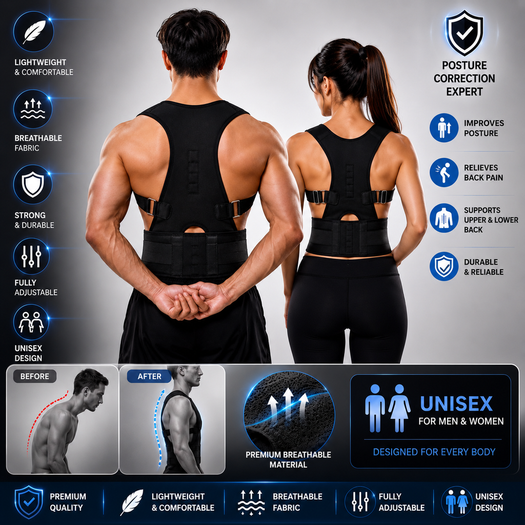 Premium Posture Corrector Belt for Men & Women