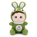 Cute Bunny Costume Plush Doll - 30cm Ultra Soft Baby Stuffed Toy