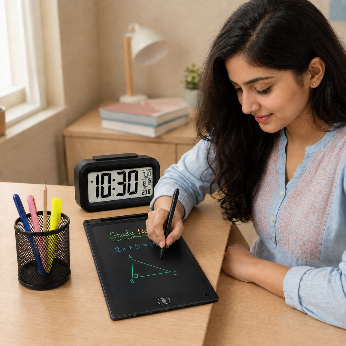 Nexiva Zen Metal Mesh Pen Holder  | Desk Organiser for Pens, Pencils & Stationery