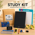 Nexiva Zen 10-in-1 Study Kit with 12″ LCD Writing Tablet & Digital Clock