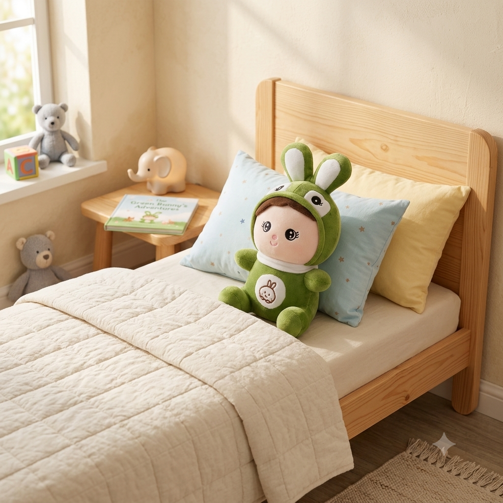 Cute Bunny Costume Plush Doll - 30cm Ultra Soft Baby Stuffed Toy